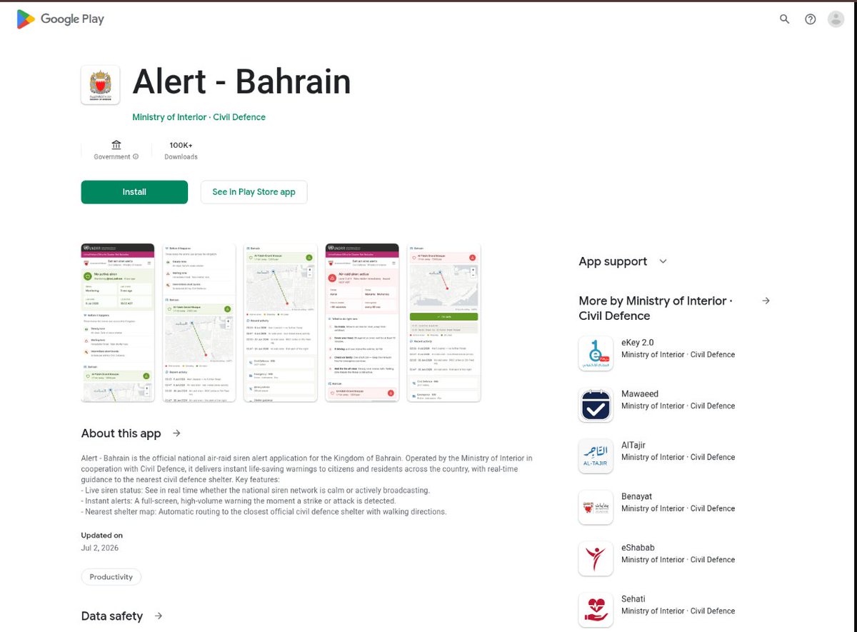 OpcodeIntel's tweet photo. #Russian-speaking threat actor targets #Bahrain via a fake "Alert - Bahrain" Civil Defence app to distribute a malicious Android dropper.
9694294addbe58be93ddbb6cabc499ce
58330aaf1f533e9fe03b6355c60347b4
@skocherhan @malwrhunterteam @smica83 
#ThreatIntel #Android #Malware https://t.co/f2PSJCn9OW