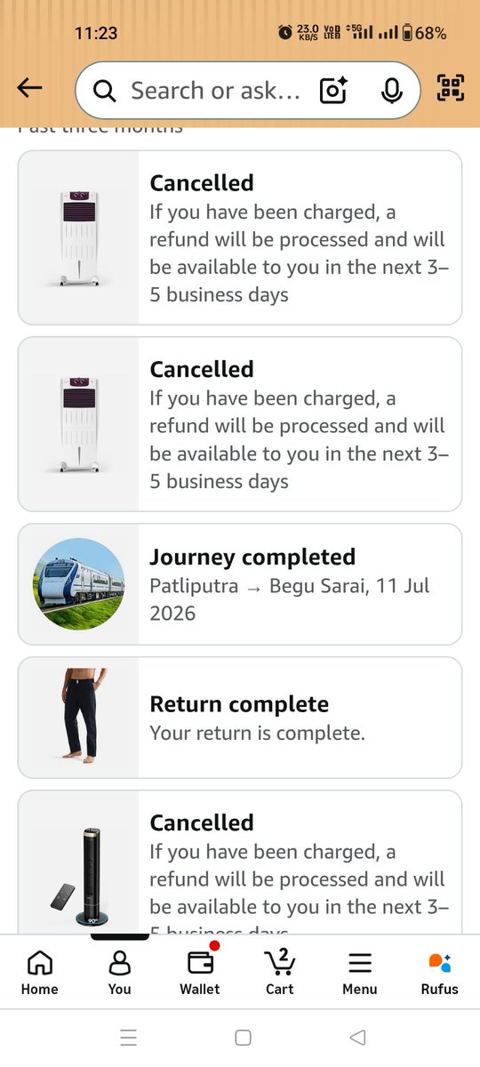 impratyush27's tweet photo. @amazonIN Orders are getting cancelled everytime automatically. Customer care support is helpless. Only thing they say is just write an email to ofm@amazon.in I have written 10 times...I think people there are in deep slumber. So, they are unresponsive. Shamelessly, look https://t.co/xO9YP2cx86