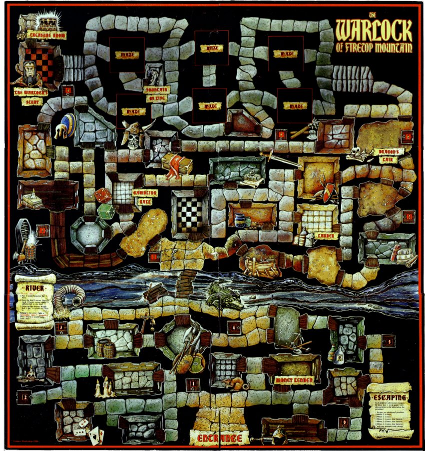 madha5's tweet photo. #この地図でピンときたらゲーム好き
＃TheWarlockofFiretopMountain ＃SteveJackson ＃boardgame https://t.co/y4xcZBY1DS