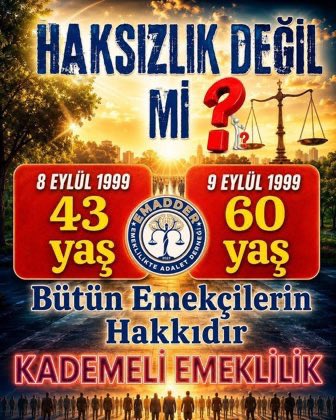 TubiEmad's tweet photo. Yasalar belli kişi ve kitlelere göre ayrıştırılamaz.

Bir tarafta EYT yasasıyla 38-43 yaşında emekli olanlar, diğer tarafta işe 1 gün geç girdi diye 58-60 yaşında emekli olacak olanlar.

Bize yaptığınız bu haksızlık kabul edilemez.

ETMİYORUZ ❗️❗️

@EmadDernegi
#KademeİçinTekSes https://t.co/P07KKBOrkx
