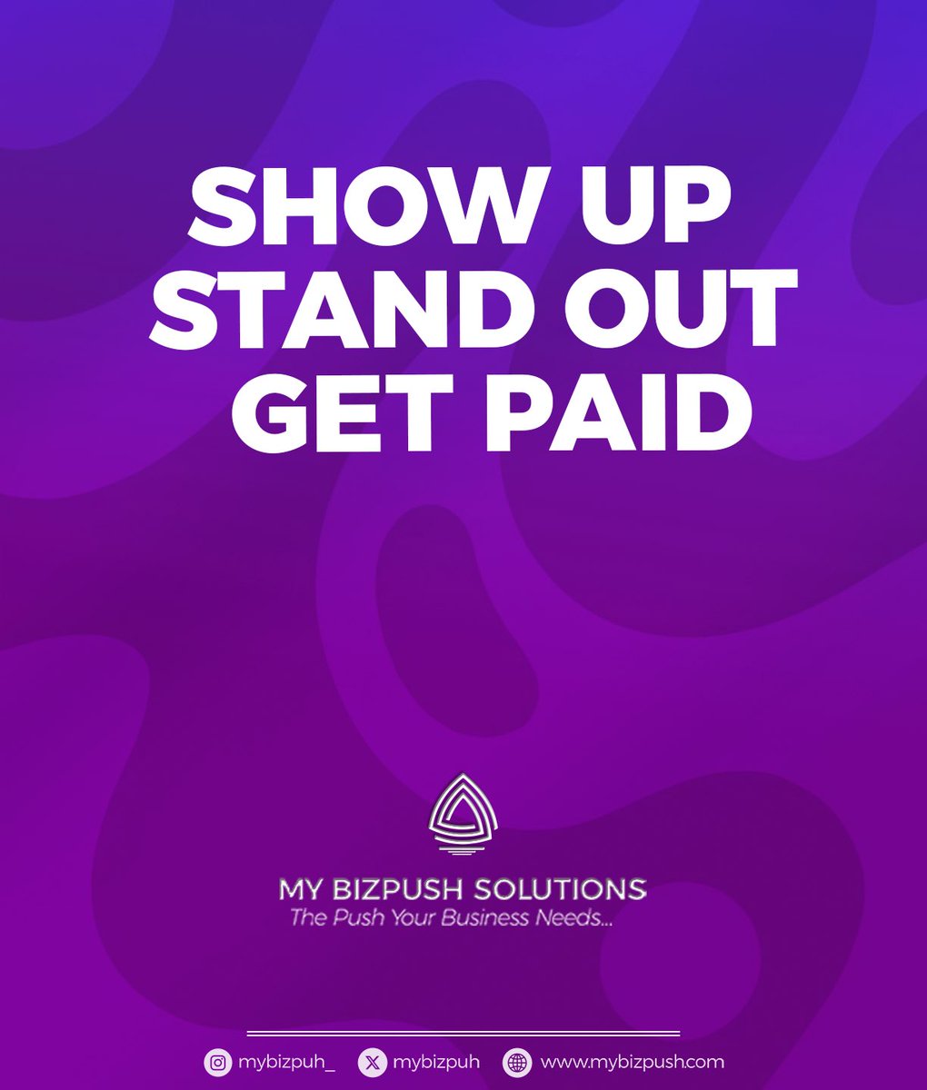 mybizpush's tweet photo. If people can’t find your business, they can’t buy from you.
Show up.
Stand out.
Get paid.
MyBizPush helps businesses build visibility, attract customers, and grow with digital marketing that delivers results.
#MyBizPush #DigitalMarketing #BusinessGrowth #Branding https://t.co/Sli3MSGbV7