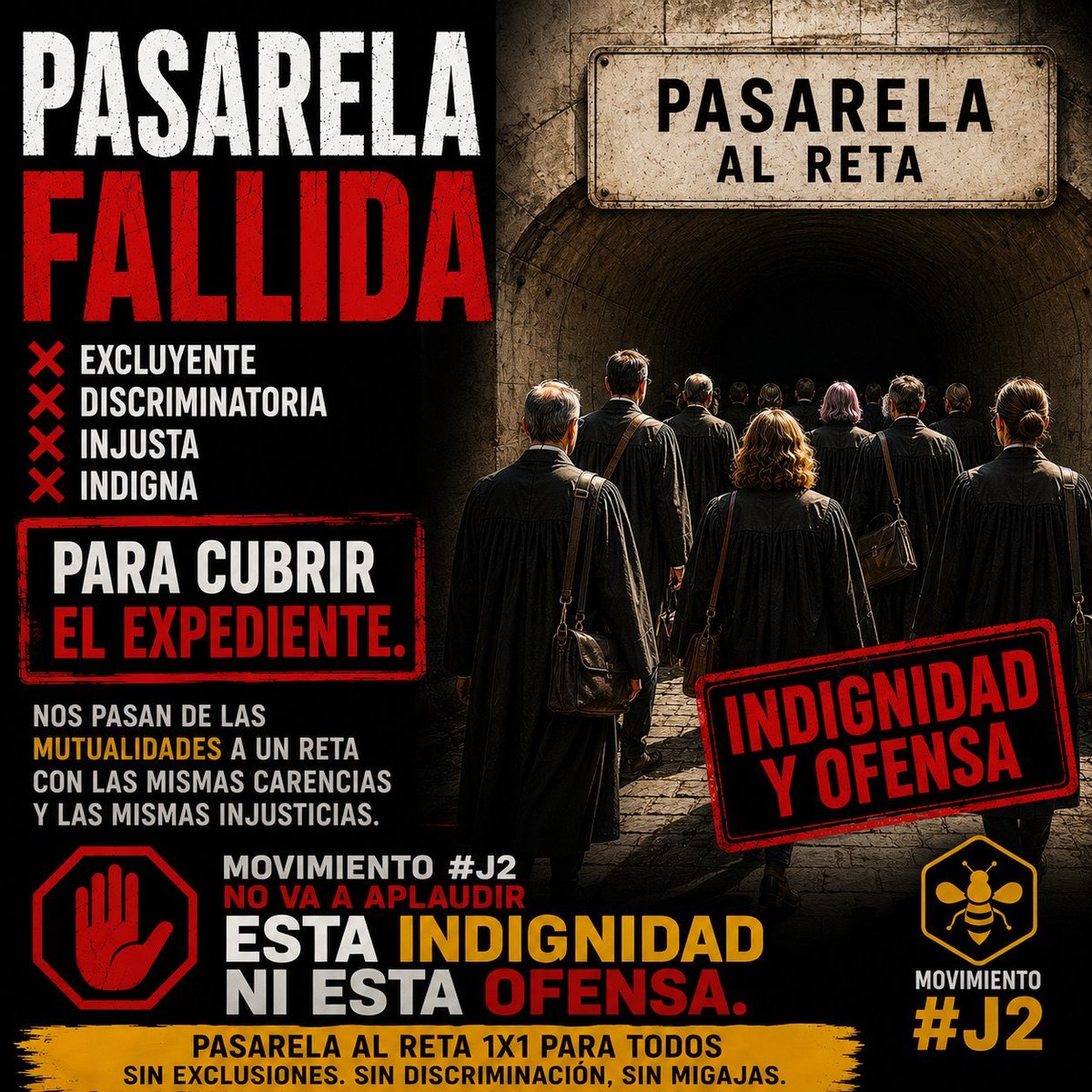 nativid75847277's tweet photo. #PasarelaPrecariaPPSOE @gpscongreso @PPCongreso @alfonsocendon @MoroMjesus @EnriqueSantiago @JuntsXCat @PODEMOS No queremos una Pasarela fallida excluyente q no sea operativa para el colectivo Abogacia y Procura queremos pq lo necesitamos una Pasarela al Reta 1×1 para Todos #PNJ2 https://t.co/aFYpoArrhr