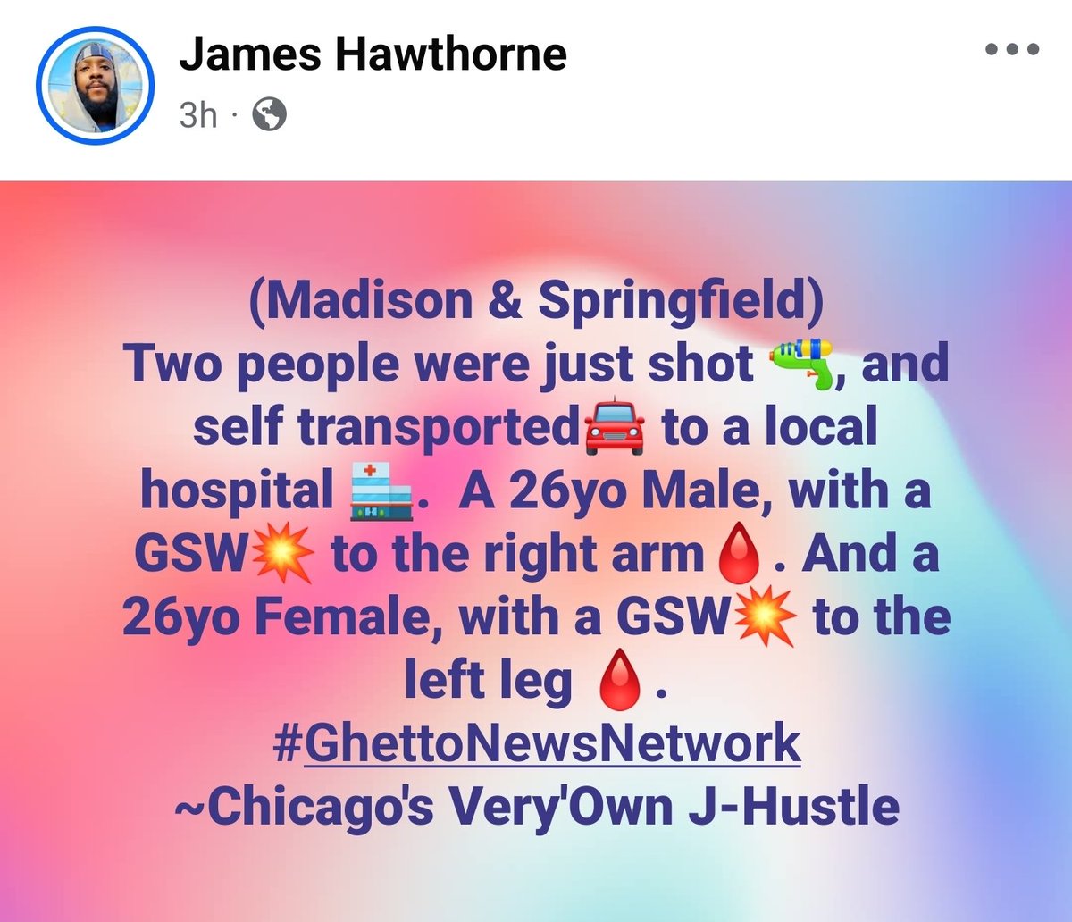 RealGhettoNews's tweet photo. Chicago is a Warzone! Don't believe the mainstream media, lying 🤥 about crime is down. It's not!
#GhettoNewsNetwork #BlackFatigue #Chicago #CPD #ChicagoScanner #War #WarZone #Trump #SendHelp #MassIncarceration #CrimeBill #BringBackTheElectricChair
~Chicago's Very'Own J-Hustle https://t.co/ecshqeXpSQ