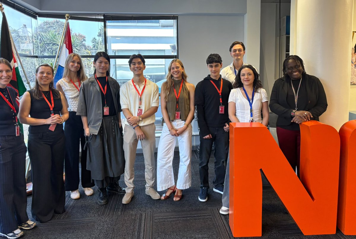 NLinKenya's tweet photo. Last Tuesday, the Dutch delegation competing in the World School Debating Championship (WSDC) visited the Embassy of the Kingdom of the Netherlands in Kenya for a dialogue session. This year's edition is the largest to date and the first ever hosted in East Africa. https://t.co/Ar17mOZm1c
