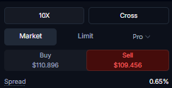 L9_crypto's tweet photo. we gonna act like variational is a place where non-retards trade? 0.65% spread is something i would expect on a memecoin not on a tradfi market (ebay) which is promoted as the new hot thing. meanwhile hyperliquid has sub 0.1% spread on the same market. https://t.co/lQCo1SwEaT