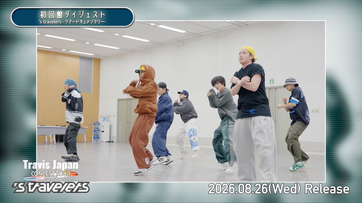 TravisJapan_cr's tweet photo. ━━━*＼  New ／*━━━

Travis Japan Concert Tour 2026
 ’s travelers' Bonus Disc Trailer (Limited Edition)
https://t.co/vm8CDUKJTR

2026.8.26(Wed) Release
🗓️ https://t.co/R8jPrlgujH

#stravelers #TravisJapan 
#トラジャ https://t.co/3RLuXPUm9g