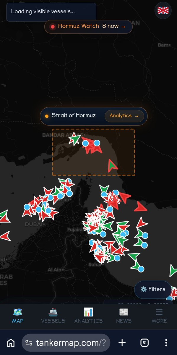 MHomazadeh's tweet photo. @PeteHegseth @USMC @CENTCOM So why are only a few ships passing through the northern route (the route determined by Iran), and the southern route (the route set by the US) completely blocked? You drunk idiot🤡 https://t.co/TcqvEb5qVh