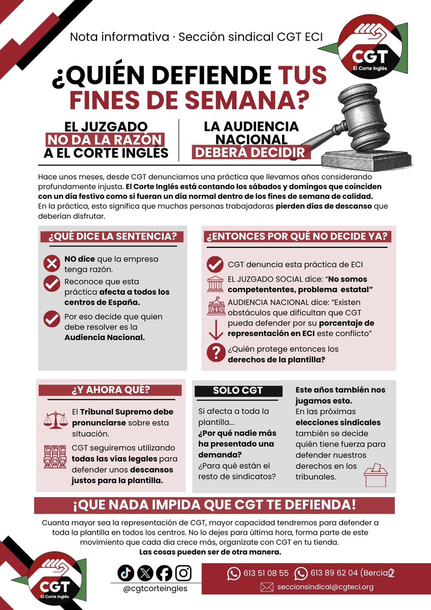 CGT CORTE INGLÉS tweet media