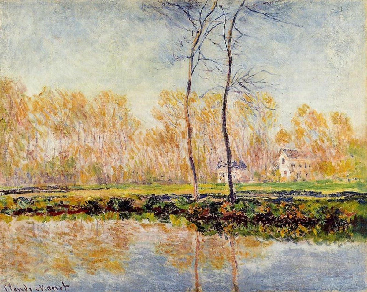 museo53's tweet photo. Las Orillas del Río Epte en Giverny - 1887 🖌️Claude Monet (1840-1926) fue un pintor francés, uno de los creadores del impresionismo. #monet https://t.co/Ymjs2TegN5