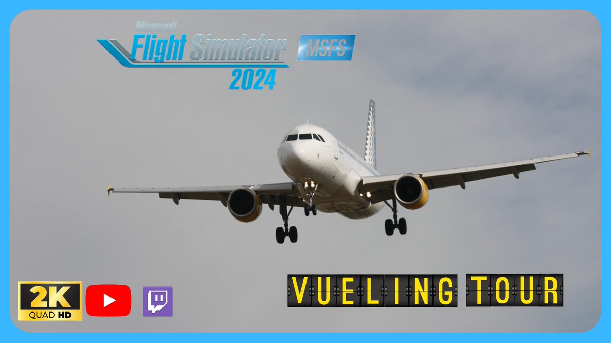 Wany83_Simu's tweet photo. Buenos días a todos !!! Esta tarde retomamos tour de VUELING con nuestro A320, así que nos vemos como siempre a las 18:30h  🇪🇸 en https://t.co/DplVcxfCvq. Os espero !!! https://t.co/aV2puQHNTz