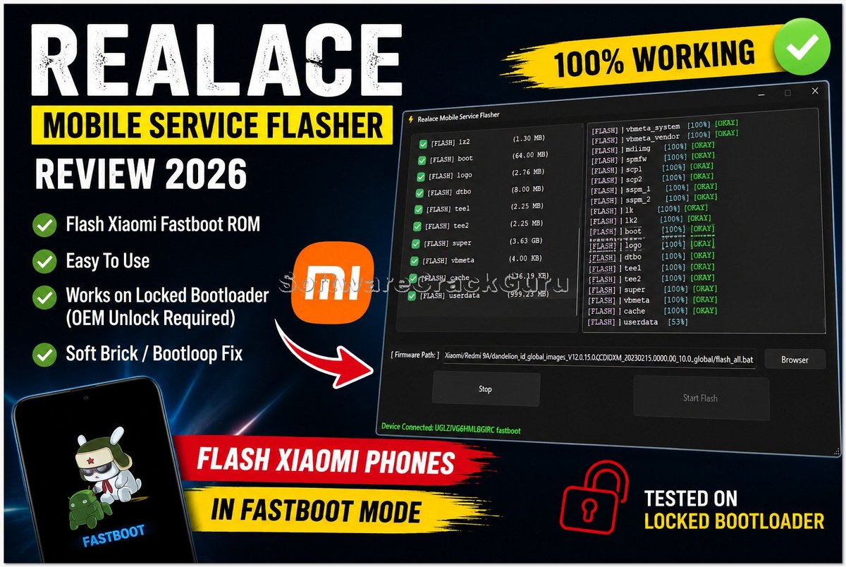 my77157's tweet photo. Realace Mobile Service Flasher Download

Tool Link: https://t.co/1TtJNMtPOE

Fast flashing process
Shows partitions clearly
Works with Fastboot ROM

#MobileFlasher #FreeTool #Flashingtool #GSMTool #Unlock https://t.co/aSmIvOLjVm