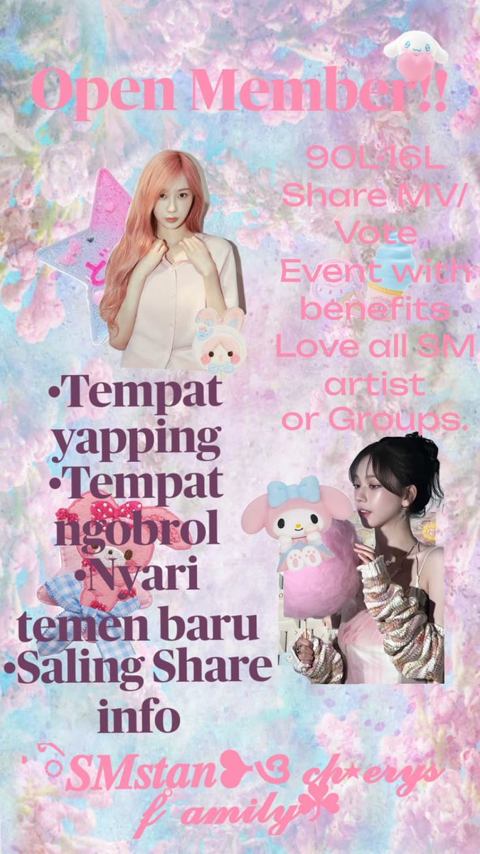 NaNisa_bny's tweet photo. KPOP AREA!
SM STAN BASE!
here's for the link:
https://t.co/QK9ROSLbiw
#GrupChat #SM #aespa #Karina #Giselle #NCT #RedVelvet #hearts2hearts #Riizee #Viral #fypใทใviral #fypใทใ #fyp #Indonesia #Fanbase #Kpop #SMstan https://t.co/APQWmIoUzL