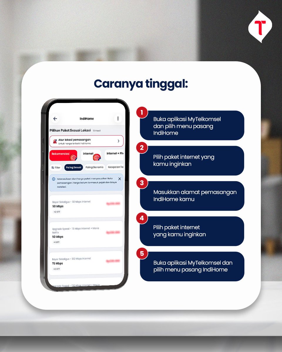MyTelkomselApp's tweet photo. Yuk, wujudkan WFH yang lebih lancar bareng IndiHome di MyTelkomsel.

#IniItuMakinGampang #IndiHome https://t.co/u87tJYJIRM