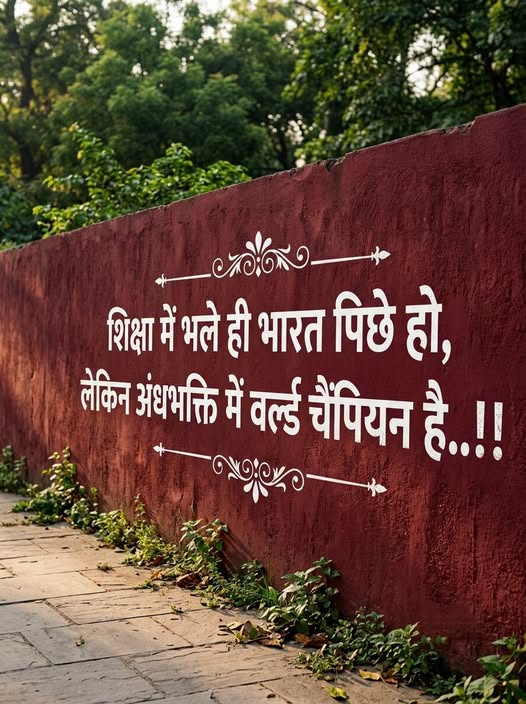 ssukhdev737's tweet photo. शिक्षा में भले ही भारत पिछे हो,
लेकिन अंधभक्ति में वर्ल्ड चैंपियन है... 😮‍💨😮‍💨 https://t.co/DTc8DOXuul