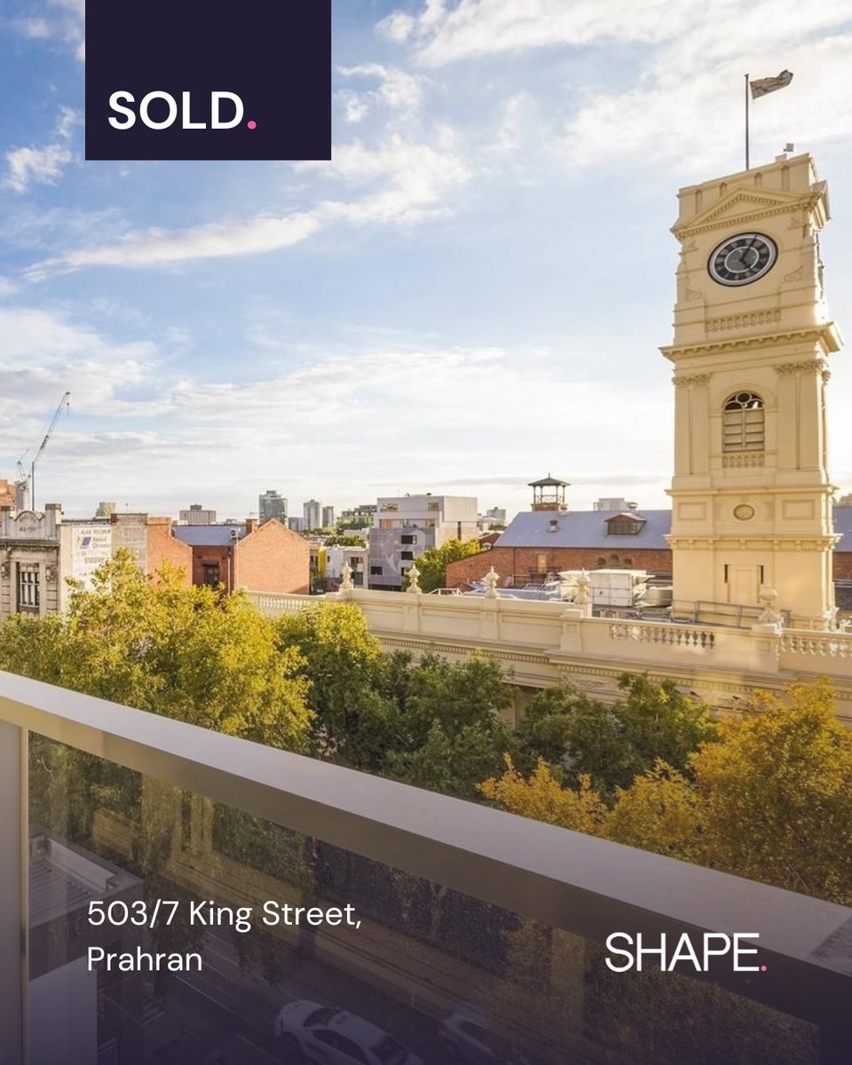 shape_group's tweet photo. SOLD | 📍 503/7 King Street, Prahran
 🛏️1 |🛁 1

Yang Cao (0491 828 829)
Nick Kamaretsos (0438 774 249)
 
For more info tap the link below.
https://t.co/3JJMtCOfrN https://t.co/wdHSMiS3Rt