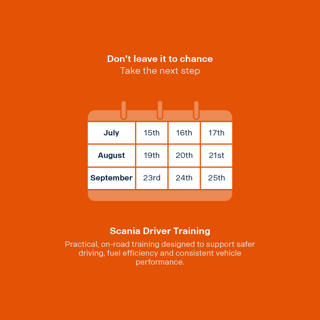 ScaniaEA's tweet photo. Experience is valuable, but continuous learning keeps performance moving forward.

Every journey presents opportunities to improve fuel efficiency, enhance safety and reduce unnecessary wear through better driving techniques.

Our Driver Training programme helps drivers build habits that support long-term operational performance for both the driver and the business.

Invest in better driving by enrolling today: https://t.co/FakYJVa8nQ