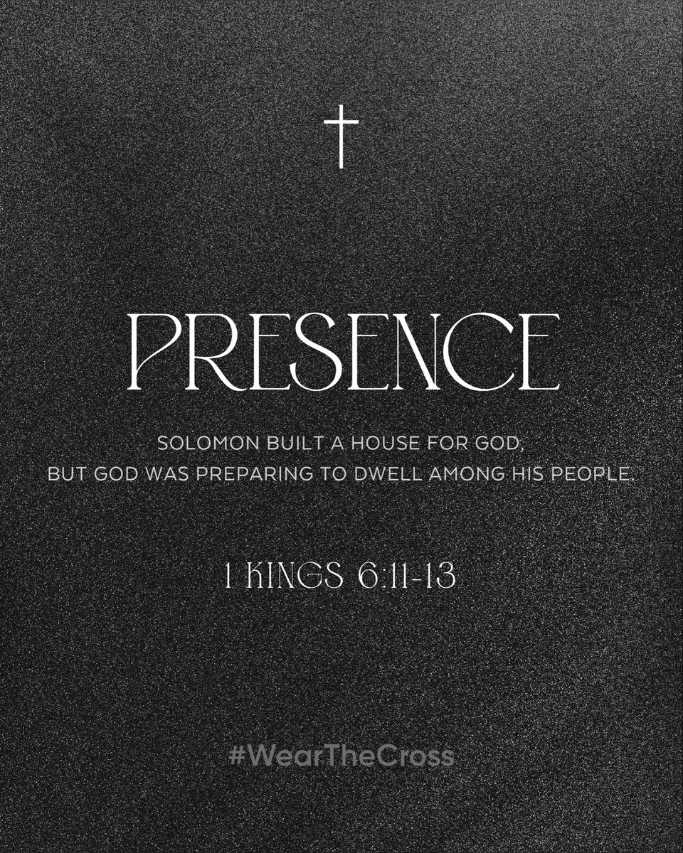 WearTheCross's tweet photo. † PRESENCE †

Solomon built a house for God, but God was preparing to dwell among His people. – 1 Kings 6:11–13

#WearTheCross #1Kings6
#Faith #God #Christian #TheCross #Grace #Love #Forgiveness #Jesus #JesusLovesYou #Believers #Mercy #GodsPlan https://t.co/p7heoAjH67