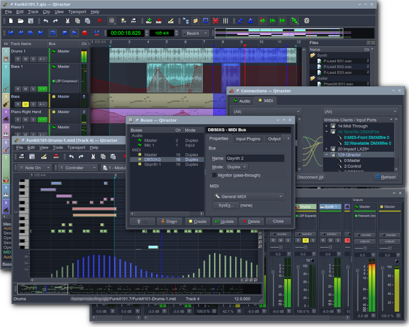 Wikitd2026's tweet photo. Qtractor [Added]
An Audio/MIDI multi-track sequencer application written in C++ with the Qt framework

▶️ https://t.co/W0Ul73MDT2

More dev tools: https://t.co/D5q5NTgV8T

#audio #devtools #freedevtools #indiedevgames https://t.co/A5SXliZwZJ