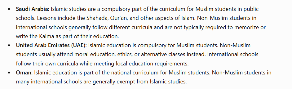 pvsreekanth's tweet photo. @ANI Even in countries like Saudi Arabia, UAE, Oman.. - they do not force all children to write the Kalma as homework in Private/International Schools. https://t.co/LwcO0EZ2ry