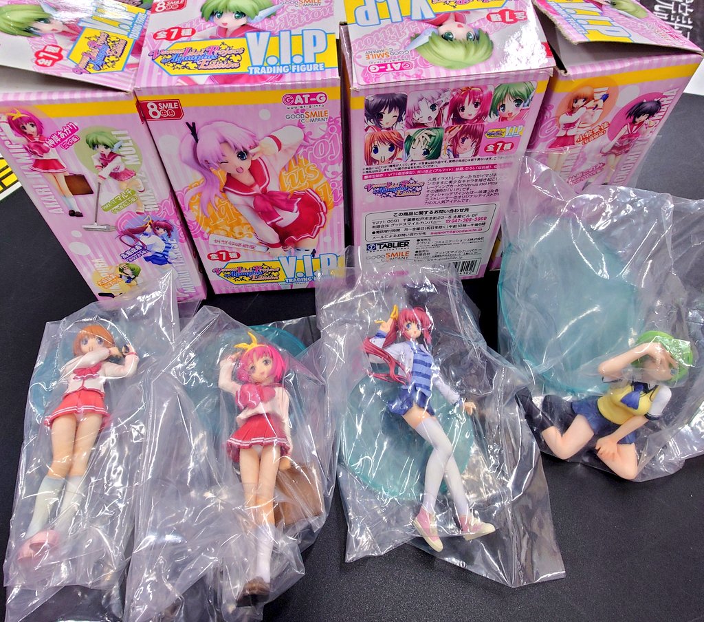 yumeoriya_hobby's tweet photo. 素敵すぎるフィギュア達を品出し！！
アクアプラス作品のつよつよなラインナップ！
左からアイカ、あっかりーん、まいしすたー、ちゃん様です。
ブラインドではなくキャラ名を記して置いておきますね。

さかな🎣(ツッコミお待ちしております) https://t.co/BnDIxifehB