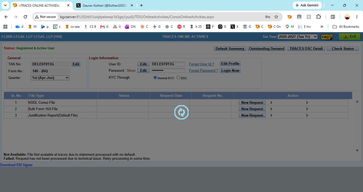 Kothari2020's tweet photo. @computaxonline your form 16a utility is also not working !! https://t.co/z44w5XeUpm