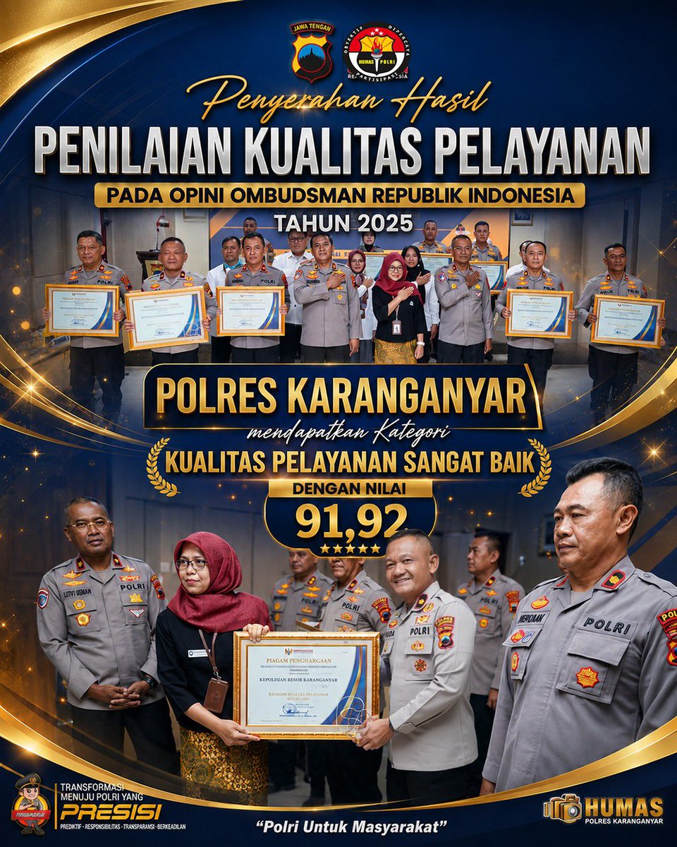 MatesihPolsek's tweet photo. 🏆 Alhamdulillah, Polres Karanganyar kembali menorehkan prestasi! https://t.co/E9wnT76nJF