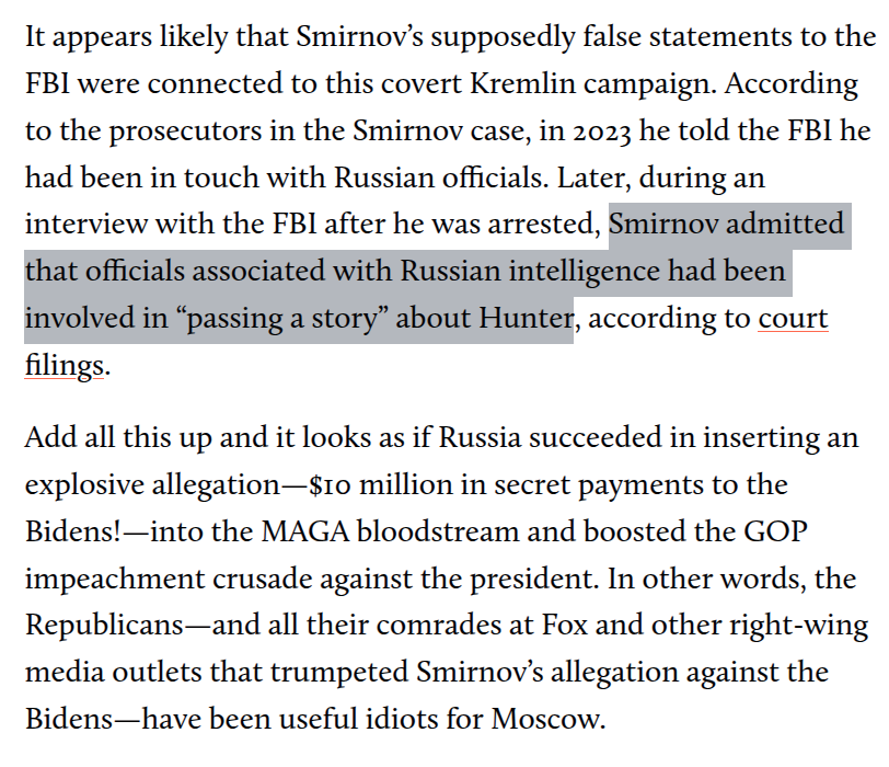 abstractedaway's tweet photo. @krassenstein This tracks completely with what we already found out with Smirnov, russia's agent who planted hoaxes about Burisma and Hunter Biden into Republian narratives.  Mother Jones covered this. https://t.co/vnXfLkzF7x