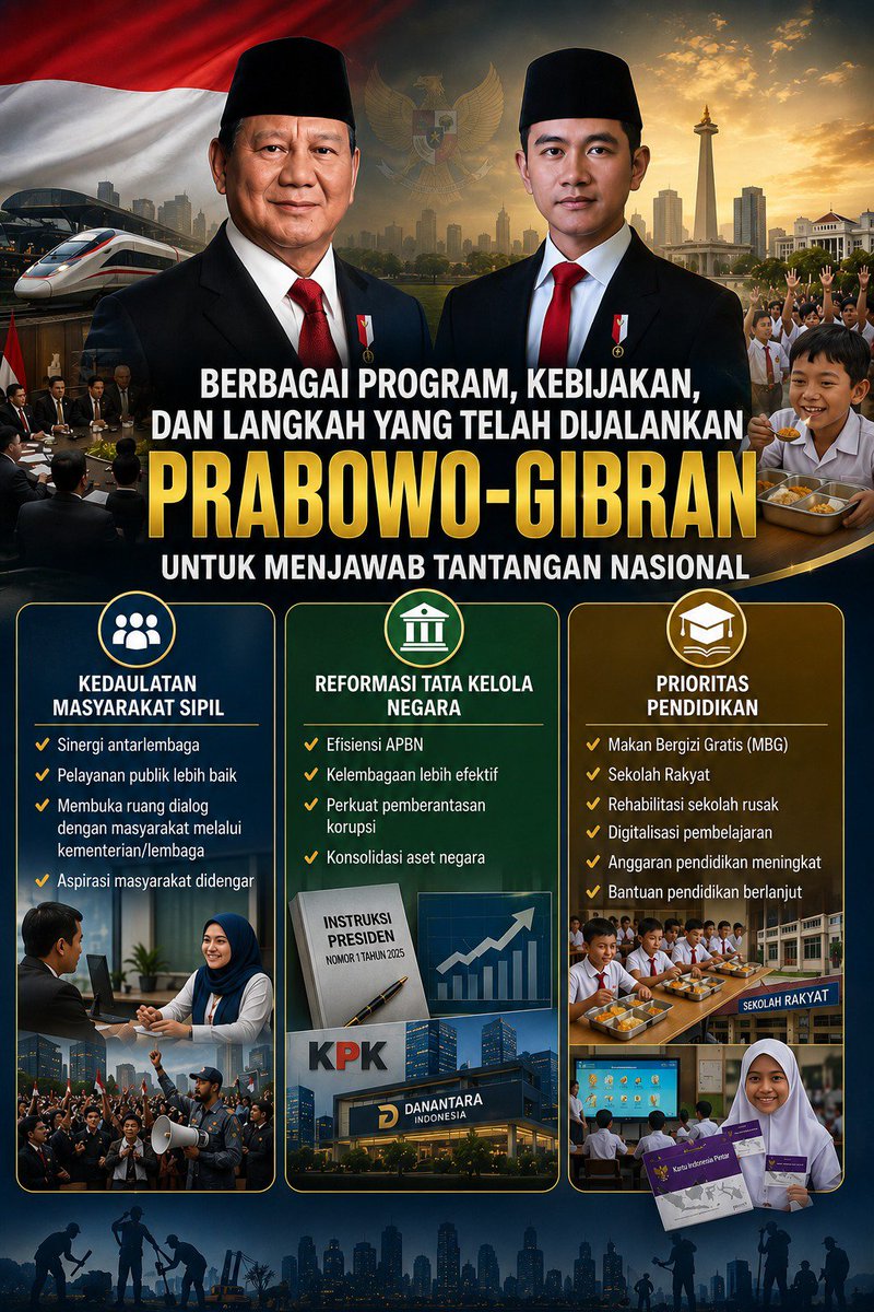 jasukje's tweet photo. Penting bagi pemerintah menjaga keseimbangan antara efisiensi layanan dan demokrasi melalui ruang aspirasi yang terjaga #BekerjaUntukRakyat https://t.co/SwCwbZaNZ5