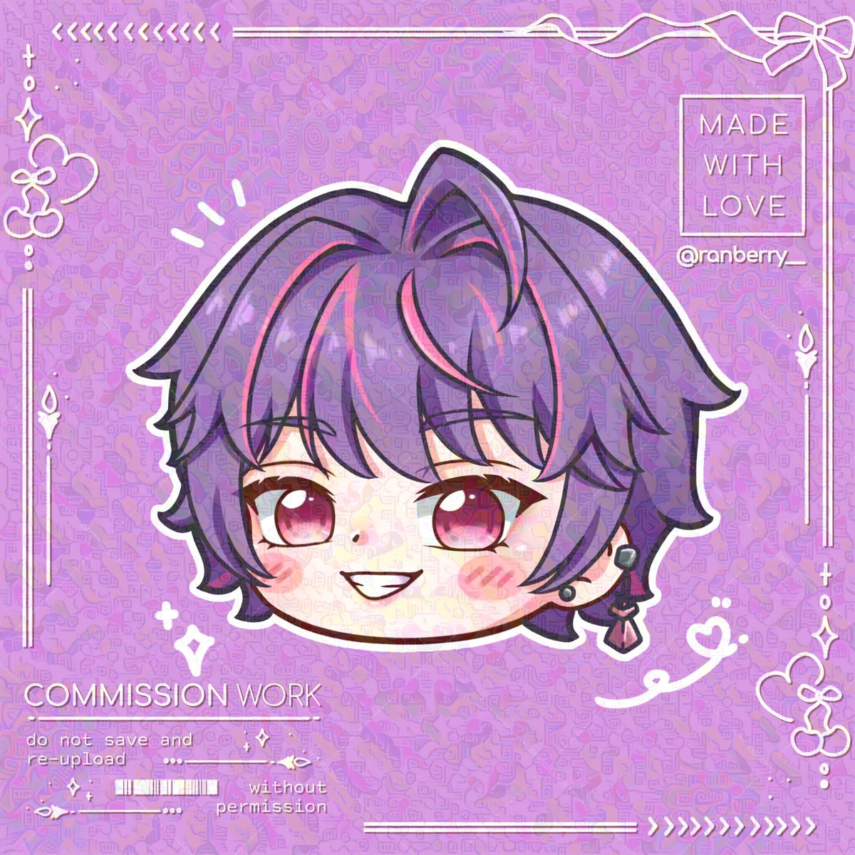 Ranberry__'s tweet photo. ✨Commission Result ✨ 

thankyou so much for the order! 

My commissions are still open for local and inter! please feel free to DM me if you're interested 📷 ✨

#ryoutaa #VERSA https://t.co/byK3q655VV