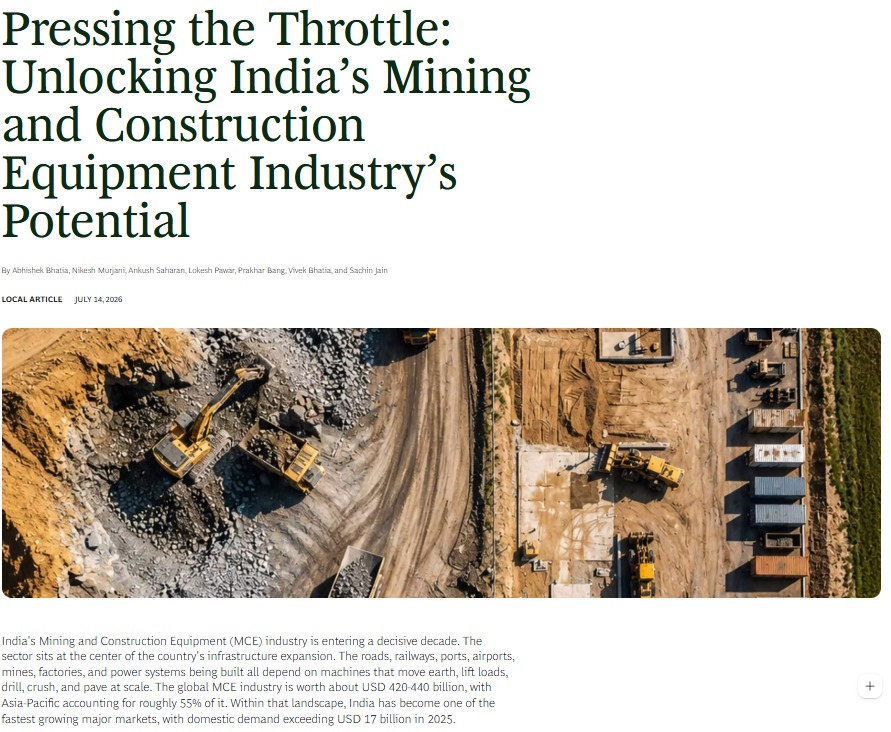 ayushhdivecha's tweet photo. Very positive report on the Mining Construction Industry by BCG. Helps to understand the opportunity size of companies like TAURIAN MPS Limited and Tega Industries https://t.co/GvMw7ynj8v