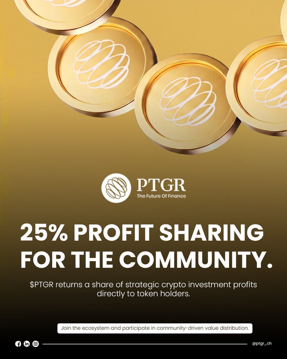 ptgrtoken's tweet photo. Real value, returned to the community. 💼✨

At PTGR, we believe the future of finance is shared. That’s why we’ve built a community-first ecosystem where our success is directly linked to yours.

🔗 Join us: https://t.co/E9aNCcnOWp

#PTGRToken #CryptoCommunity #DeFi #Web3 https://t.co/r6JNXQfrSg