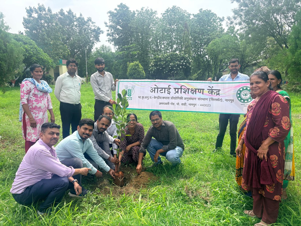 icarcircot's tweet photo. 🌱 ICAR-CIRCOT, Mumbai proudly celebrated the 98th Foundation Day of ICAR on 16 July 2026 with a live telecast of the national programme, an expert lecture on "Maintaining Work and Life Harmony", and a tree plantation drive at GTC, Nagpur. 

#ICAR #CIRCOT #AgriculturalResearch https://t.co/2KV4AasFQX