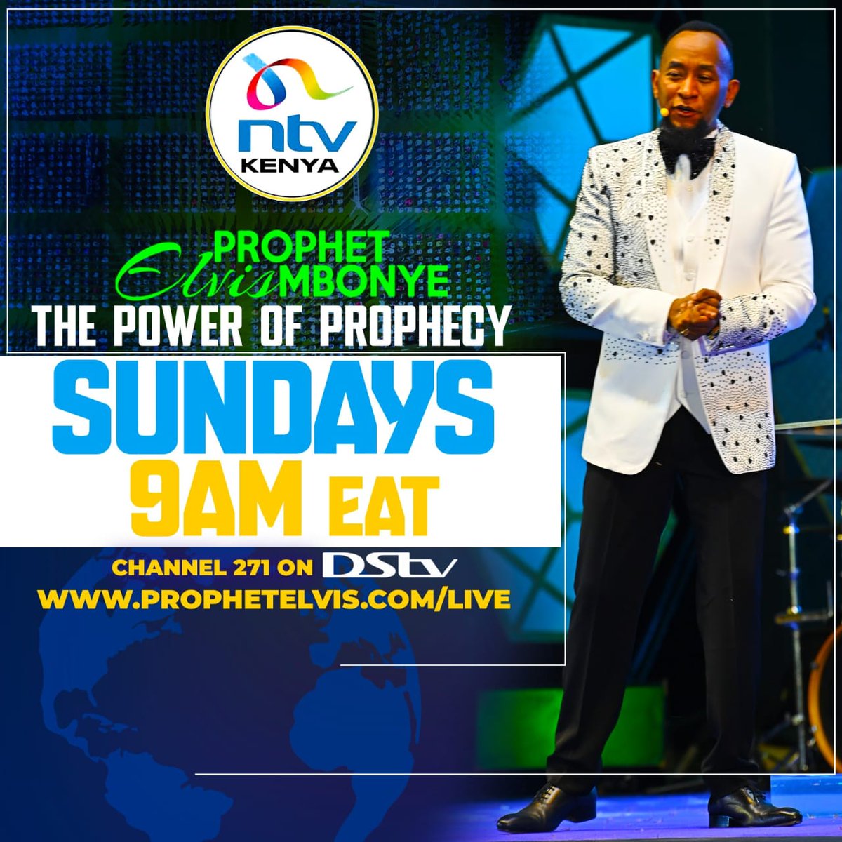 ntvkenya's tweet photo. Tune in to NTV Kenya this Sunday at 9:00 AM.for a captivating episode of "The Power of Prophecy "by Prophet Elvis Mbonye 

#ProphetElvisMbonye https://t.co/3txbmW2kQJ