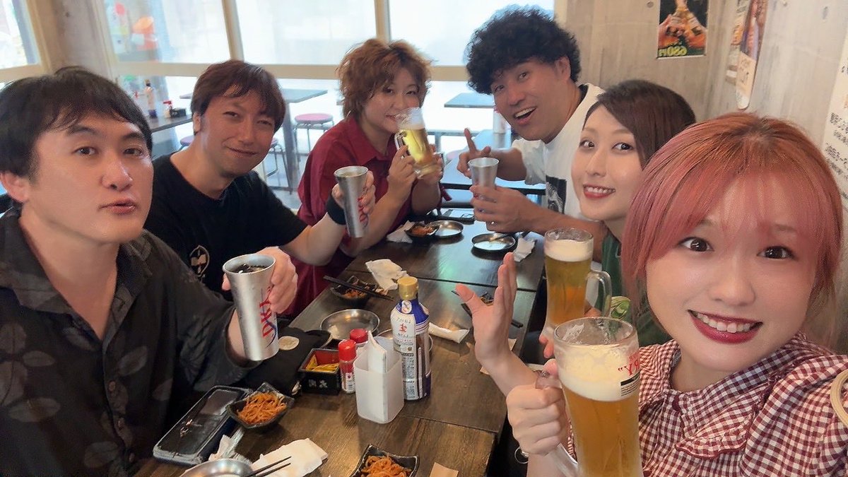 乾杯！ 劇団員揃って乾杯ってそいえば初めてなのです…！！！うれし！！！