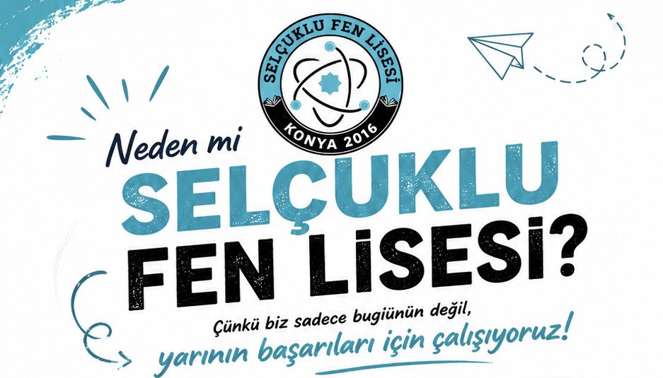 SelcukluFL's tweet photo. Neden mi Selçuklu Fen Lisesi ❓ https://t.co/ufAXfa76WM