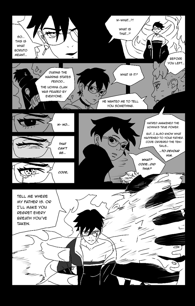 antonio07341176's tweet photo. What if the truth behind Sasuke’s fate pushed Sarada beyond her limits, awakening the legendary Susanoo for the very first time?
What If After Boruto Chapter 36 – Part 3
Part 4 is coming soon!
#Boruto #Uchiha #Sarada #BorutoTwoBlueVortexCh36 https://t.co/7jfF6gt5nW