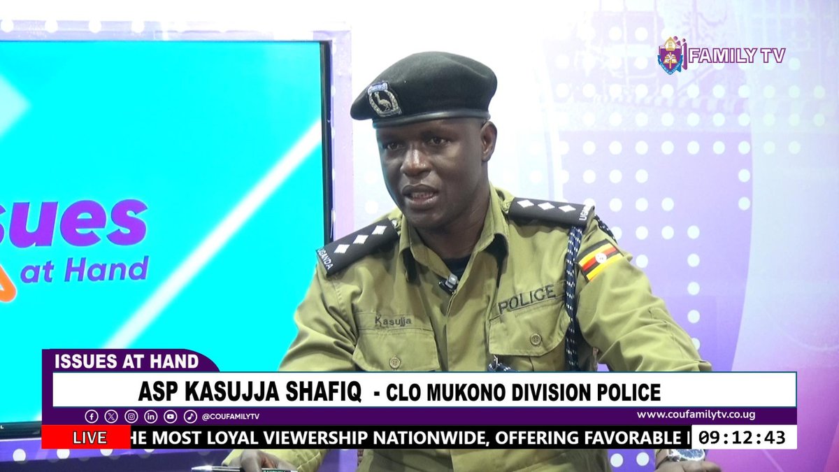 coufamilytv's tweet photo. "If your name is being forwarded as someone who is bribing voters, we shall come for you. However, we do not want to disrupt the elections.
Even as security, our humble prayer is to have a peaceful election." ASP Shafiq Kasujja
#COUFamilyTv #IssuesAtHand https://t.co/aZpbMMCE9j
