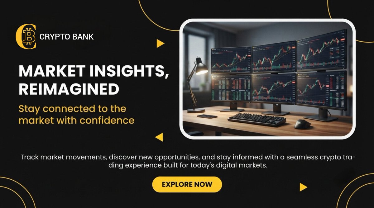 ServicessCrypto's tweet photo. Markets never stop evolving.

Stay connected to the latest trends, monitor market activity, and explore new opportunities—all in one place.

#CryptoBank #CryptoExchange https://t.co/J1zOHZRxsN