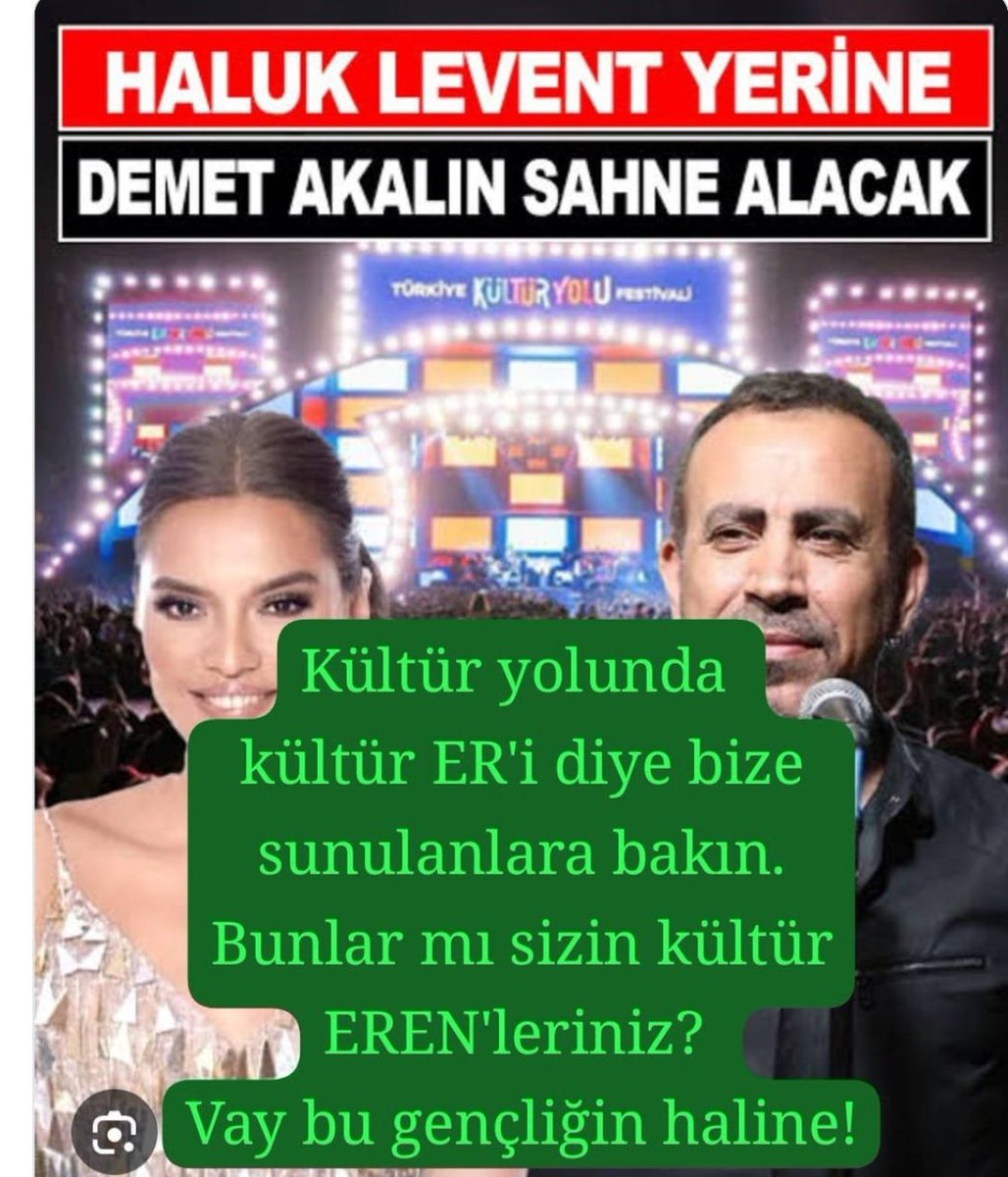 ahmetsimsirgil's tweet photo. İşte Kültür Yolu festivalleri...
@MehmetNuriErsoy gençliği bitirmek için aralıksız çalışıyor... https://t.co/uVQgM7v0su