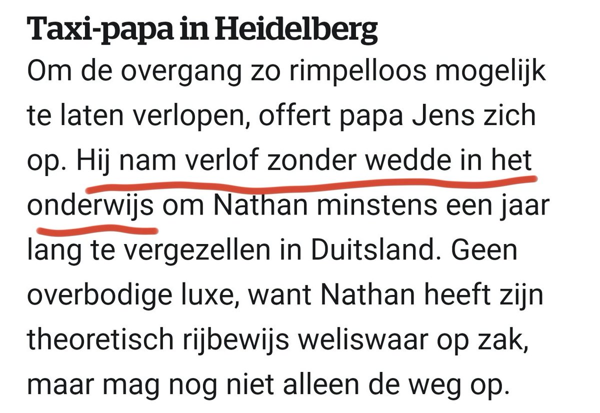 moenaert's tweet photo. Je zoon helpen in het realiseren van zijn voetbaldromen is prachtig. Als leerkracht een jaar loopbaanonderbreking nemen en jongere leerkrachten laten ervaren hoe hun droomjob in het onderwijs afhangt van de vaste benoeming van ouderen is dat heel wat minder.
#DeCat @wduyck https://t.co/8bN2R1AgzQ