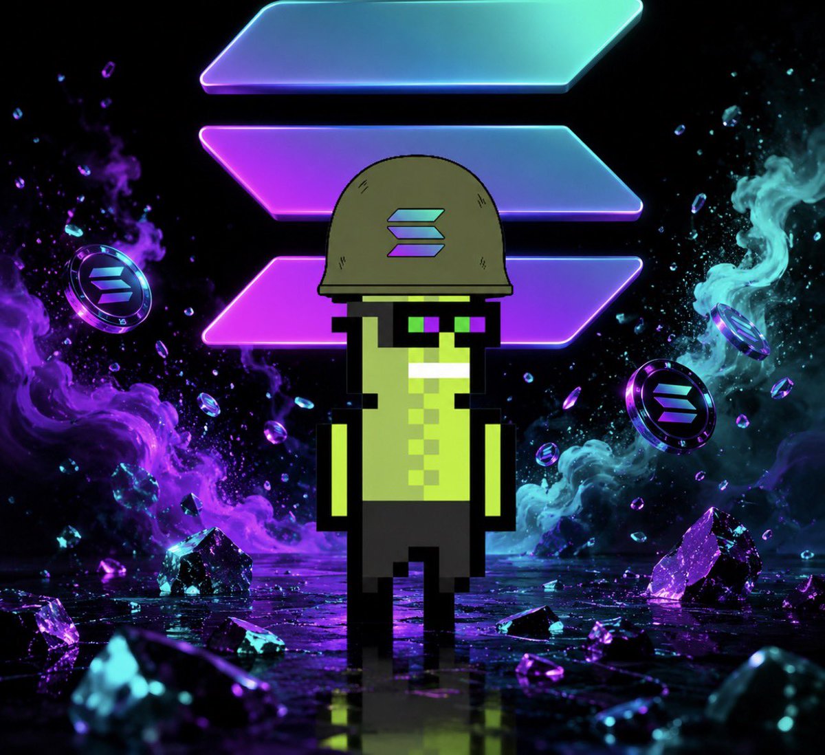 G0ODMONEY's tweet photo. $SOLdier Salute π«‘
#HelmetsOn #SolanaSummer π«΅π«‘π https://t.co/YHzto2H9zl