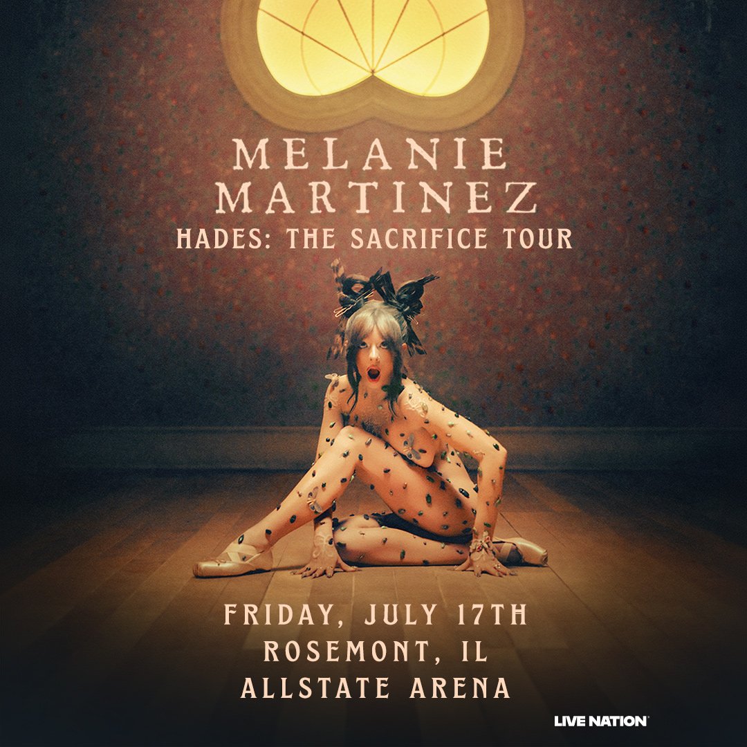 MelanieLBBHQG's tweet photo. 🚨| É HOJE! Melanie Martinez dará início a turnê "HADES: THE SACRIFICE" hoje, em Chicago, na Allstate Arena.

Perfis que estarão transmitindo o show no TikTok:

@/when.hades.burnsover
@/crybabynymphfae

— O show começará às 20h (Horário de Brasília). https://t.co/DD7qPNrILG