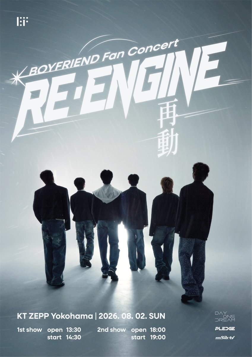 iTONY_ent's tweet photo. 【BOYFRIEND】

BOYFRIEND Fan Concert [RE・ENGINE 再動]
明日7/18(土)12:00よりプレイガイド先行（先着）受付スタート！

📅2026.08.02(日) 
📍神奈川・KT Zepp Yokohama
⏰1部　開演14:30 (開場13:30)
⏰2部　開演19:00 (開場18:00)

🎫 プレイガイド先行（先着）
⏰ 7/18(土)12:00〜7/24(金)23:59 まで
 🔗  https://t.co/bqV6zeSVvb

👉詳細はこちら
https://t.co/ly68Qw3Fxk

#BOYFRIEND
#보이프렌드
#FanConcert
#RE_ENGINE再動