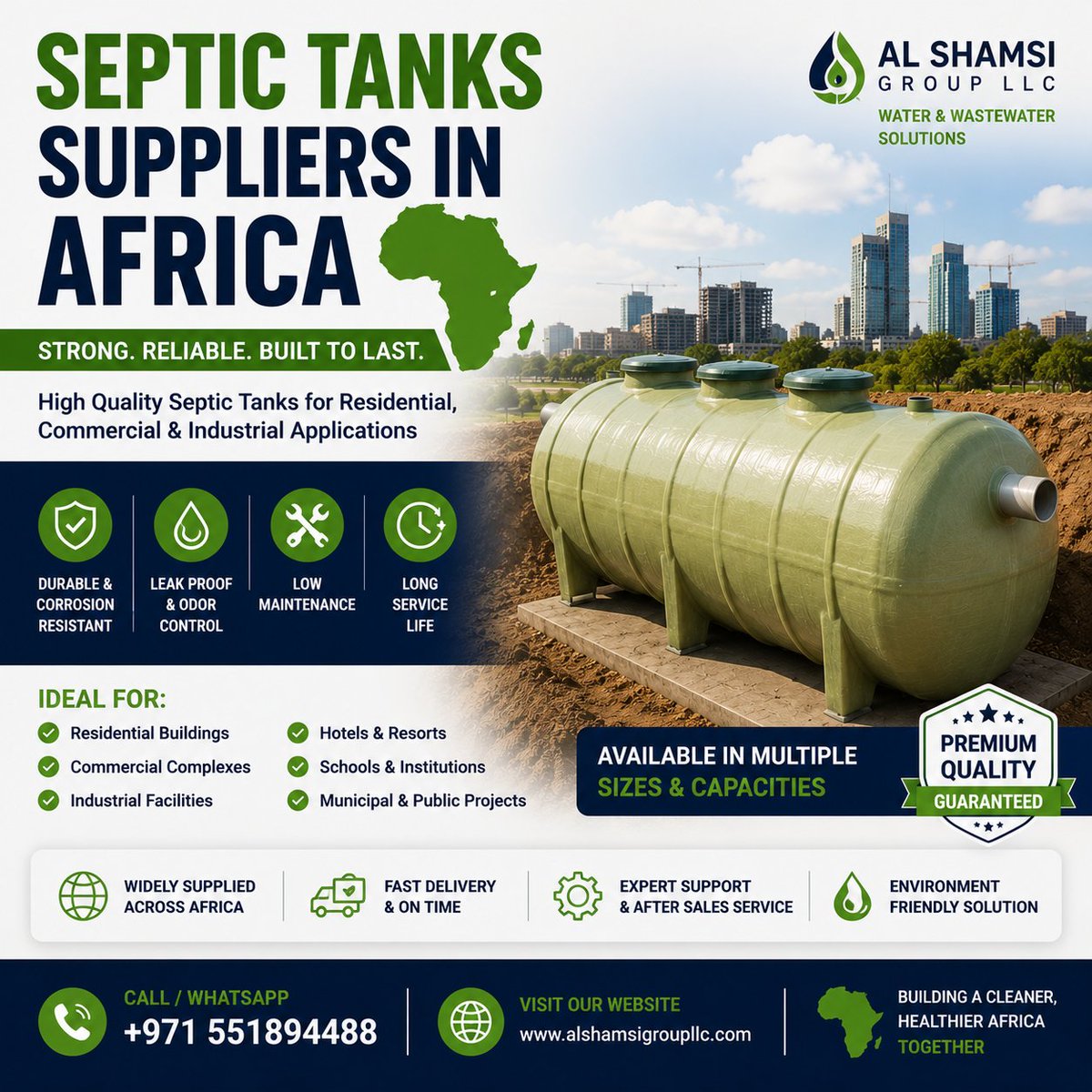 Al_Shamsi_Group's tweet photo. ♻️ Septic Tanks Suppliers in Africa

Looking for reliable Septic Tanks Suppliers in Africa?

📞 Contact us today for export inquiries and customized quotations.

📱 Call / WhatsApp: +971 551894488
🌐 Website: https://t.co/OdFOPsOJKa

#SepticTanksAfrica #SepticTankSupplier https://t.co/V5xlsms2Gy