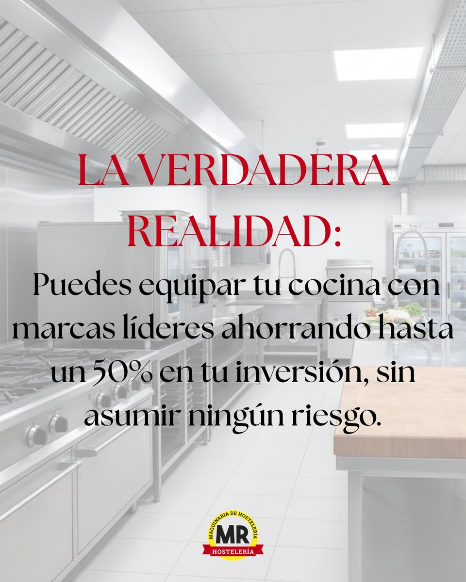 mrhosteleria's tweet photo. ¿Comprar maquinaria de ocasión para tu cocina es una lotería? 🎰🧐

Es una de las dudas que más escuchamos en nuestro día a día. En el sector de la hostelería, una máquina parada es dinero perdido, y es normal que quieras ir sobre seguro.

Por eso, hoy queremos desmontar los 2 grandes mitos de la maquinaria usada y contarte cómo trabajamos en MRhosteleria:

❌ MITO 1: "La maquinaria usada dura dos telediarios"
👉 REALIDAD: Si compras "a ciegas" a un particular, el riesgo está ahí. Pero en nuestro taller probamos cada equipo por completo y los dejamos listos para aguantar años de trabajo intenso en tu cocina.

❌ MITO 2: "Comprar usado significa olvidarte de la garantía"
👉 REALIDAD: Con nosotros, no. No te vendemos un equipo y nos desentendemos. Todas nuestras máquinas de ocasión salen de nuestras instalaciones con garantía de 3 meses certificada por nuestro propio servicio técnico. Si pasa algo, ahí estamos.

La verdadera realidad es que puedes equipar tu negocio con marcas líderes ahorrando hasta un 50% de tu inversión, con la total tranquilidad de tener a un equipo técnico profesional respaldándote. 🧑‍🍳🛠️

¿Y si prefieres estrenar? También contamos con un catálogo completo de maquinaria nueva de última generación. 🚀

📲 ¿Hablamos? Cuéntanos qué máquina necesitas para tu negocio por mensaje directo o haz clic en el enlace de nuestra bio. ¡Te ayudamos a elegir la mejor opción!