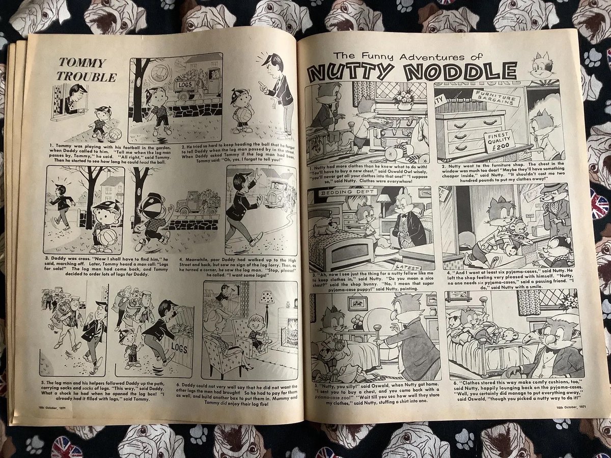 WatsonsVintage's tweet photo. NEW LISTING What a fun #giftidea Rare Vintage 16 October 1971 Playhour and Robin Comic - The Magic Roundabout - Pinky And Perky -Mr Toad - Unusual, Nostalgic Birth Year Gift https://t.co/bgepTZn5Hu via @Etsy #VintageComics #ChildrensComics #1971Gift #TheMagicRoundabout #nostalgia https://t.co/xzWdiT7CPE