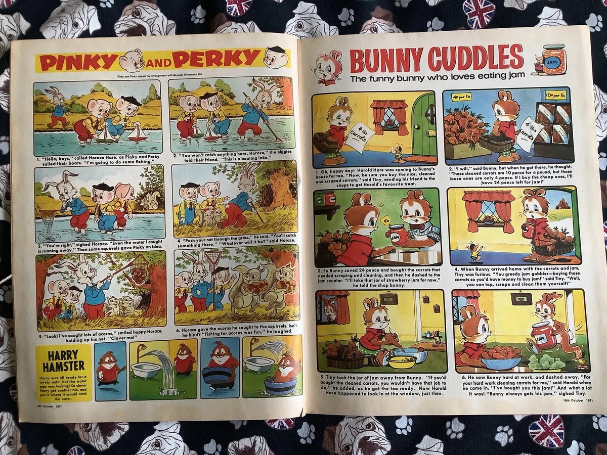 WatsonsVintage's tweet photo. NEW LISTING What a fun #giftidea Rare Vintage 16 October 1971 Playhour and Robin Comic - The Magic Roundabout - Pinky And Perky -Mr Toad - Unusual, Nostalgic Birth Year Gift https://t.co/bgepTZn5Hu via @Etsy #VintageComics #ChildrensComics #1971Gift #TheMagicRoundabout #nostalgia https://t.co/xzWdiT7CPE