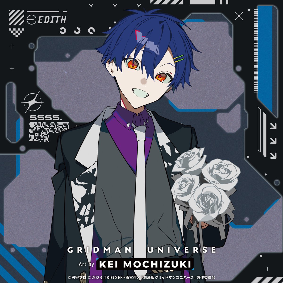 EDITH_official_'s tweet photo. ◤￣￣￣￣￣￣￣￣￣￣￣￣￣￣￣￣￣￣￣￣
　GRIDMAN UNIVERSE｜望月けい Vol.2
＿＿＿＿＿＿＿＿＿＿＿＿＿＿＿＿＿＿＿＿◢

二人目、麻中 蓬
公開🪼💡

@SSSS_PROJECT @key_999
#GRIDMAN_UNIVERSE
#グリッドマンユニバース望月けい https://t.co/BYJmkeqVic