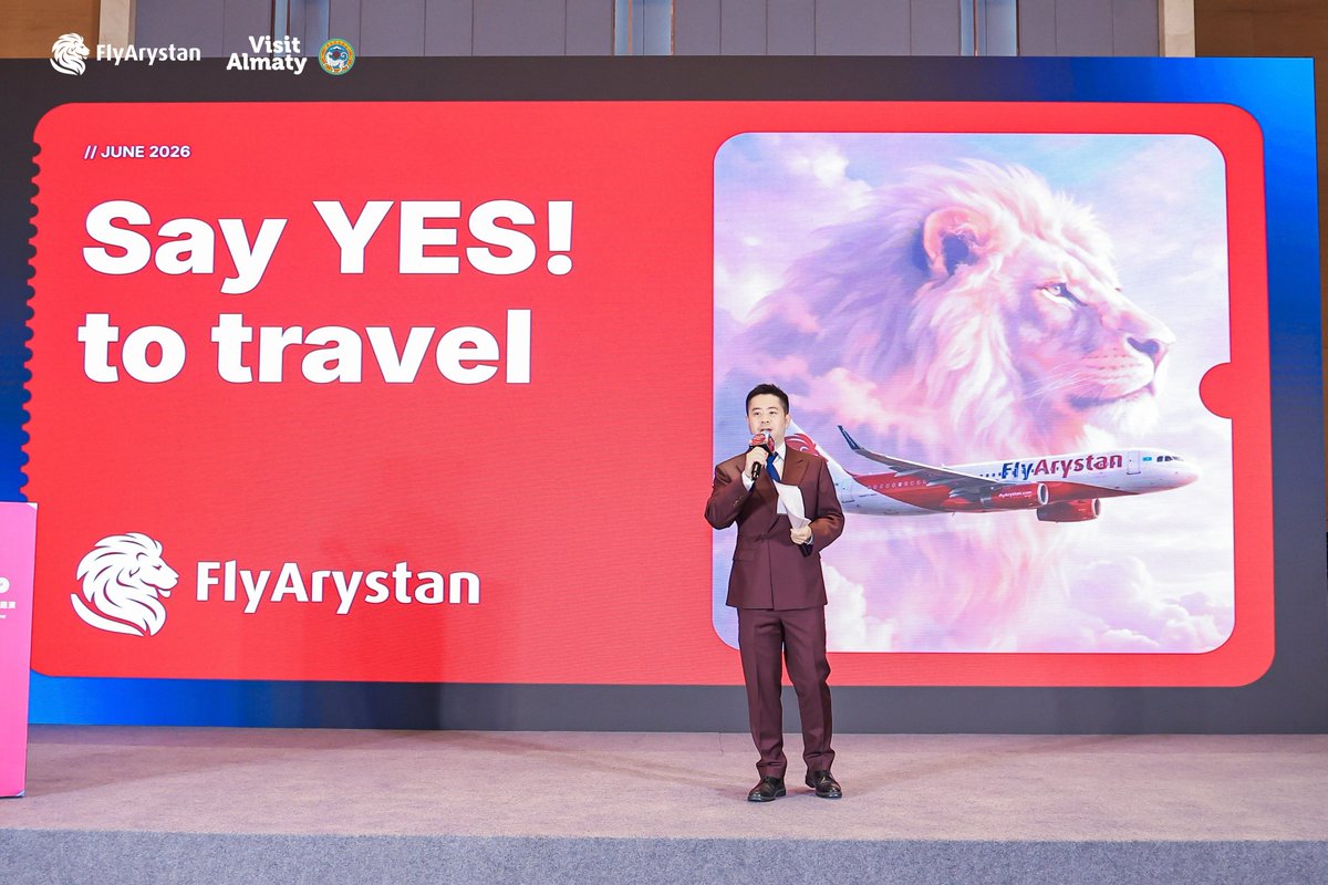 fly_arystan's tweet photo. FlyArystan, together with Visit Almaty and the support of the Consulate General of Kazakhstan in Xi'an, hosted a roadshow in Xi'an to promote the direct Almaty–Xi'an route and strengthen tourism and business ties between Kazakhstan and China. ✈️

The event brought together Chinese tourism industry representatives, media, and travel companies for presentations and B2B meetings focused on developing new travel products and expanding cooperation.🏮

FlyArystan now operates direct flights between Almaty and Xi'an twice a week, making travel between the two destinations more convenient and supporting the growth of inbound tourism. 🌍

#FlyArystan