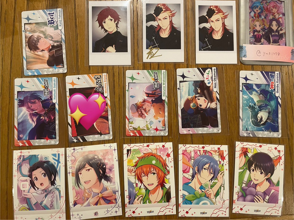 yu01278's tweet photo. 交換　SideM ぱしゃこれ　第10弾　過去弾　スナップマイド　スナマイ

譲）北斗　翔太　輝　薫　麗　恭二　享介　龍　誠司　九郎　翔真　隼人　旬　四季　春名　夏来　朱雀　玄武　巻緒　幸広　直央　道夫　類　雨彦　クリス

求）同異種みのり・かのん　定価＋送料

郵送、PayPayのみ https://t.co/xTaqgDW4Aq